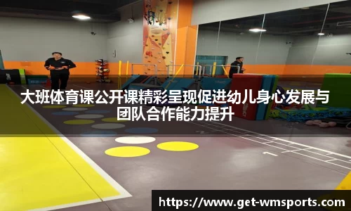 大班体育课公开课精彩呈现促进幼儿身心发展与团队合作能力提升